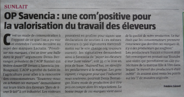 Une com’positive pour la valorisation du travail des éleveurs