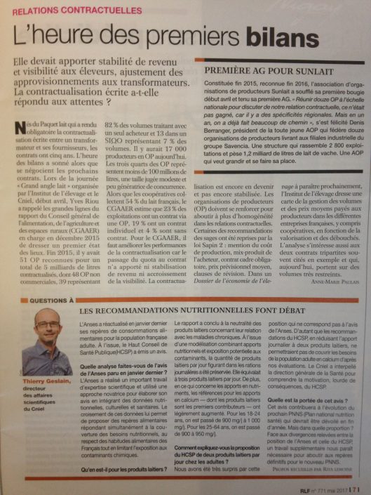 Première AG Sunlait : l’heure des premiers bilans